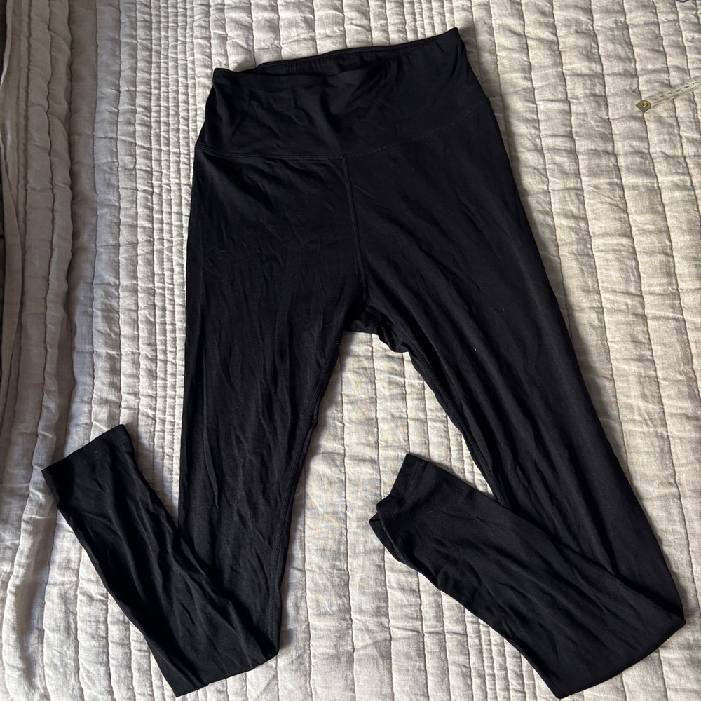 Wool& merino wool Black High-Waisted Roam Leggings